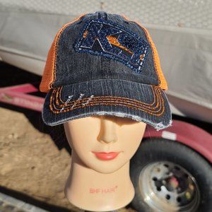 Ladies Gray Trucker BLING Hat NEW